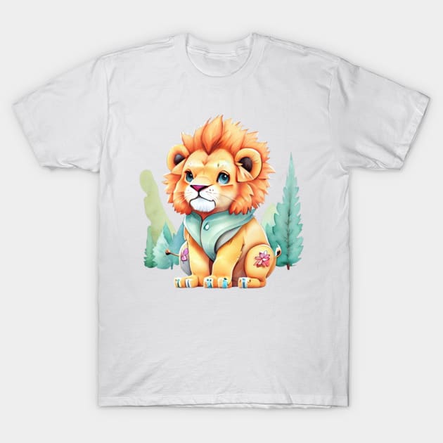 cute colorful lion T-Shirt by A&A